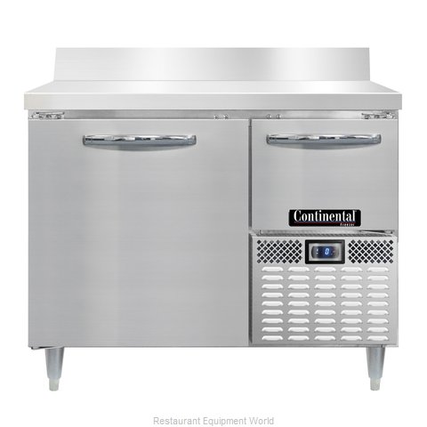 Continental Refrigerator DLFA43-SS-BS Freezer Counter, Work Top