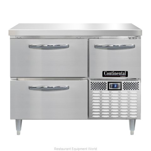 Continental Refrigerator DLFA43-SS-D Freezer Counter, Work Top