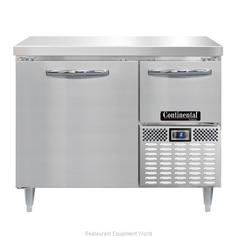 Continental Refrigerator DLFA43-SS Freezer Counter, Work Top