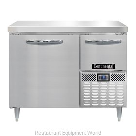 Continental Refrigerator DLFA43-SS Freezer Counter, Work Top