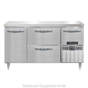 Continental Refrigerator DLFA60-SS-D Freezer Counter, Work Top