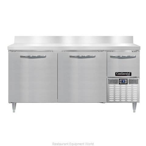 Continental Refrigerator DLFA68-SS-BS Freezer Counter, Work Top