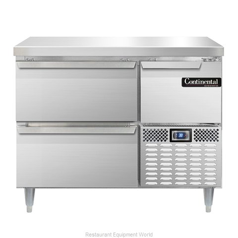 Continental Refrigerator DLRA43-SS-D Refrigerated Counter, Work Top