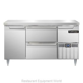 Continental Refrigerator DLRA60-SS-D Refrigerated Counter, Work Top