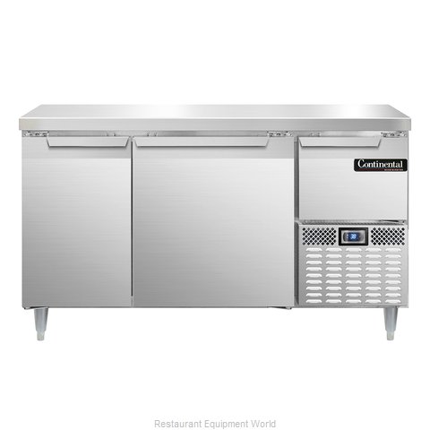 Continental Refrigerator DLRA60-SS Refrigerated Counter, Work Top