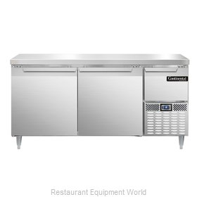 Continental Refrigerator DLRA68-SS Refrigerated Counter, Work Top