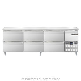 Continental Refrigerator DLRA93-SS-D Refrigerated Counter, Work Top