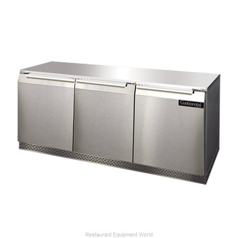 Continental Refrigerator DLUC72-SS Refrigerator, Undercounter, Reach-In