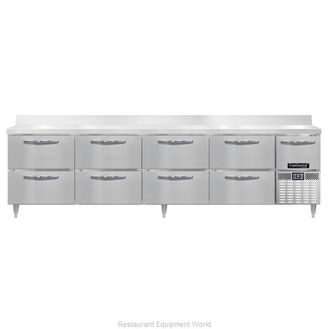 Continental Refrigerator DRA118NSSBS-D Refrigerated Counter, Work Top (Magnified)