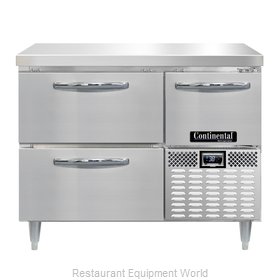 Continental Refrigerator DRA43NSS-D Refrigerated Counter, Work Top