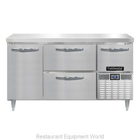Continental Refrigerator DRA60NSS-D Refrigerated Counter, Work Top