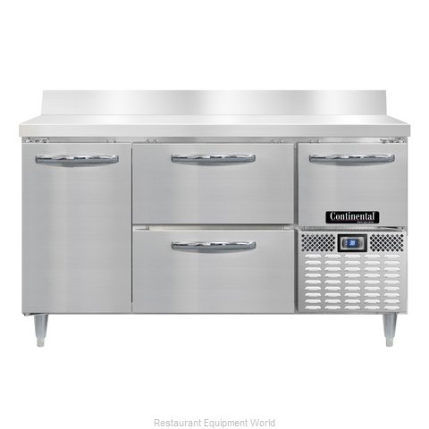 Continental Refrigerator DRA60NSSBS-D Refrigerated Counter, Work Top