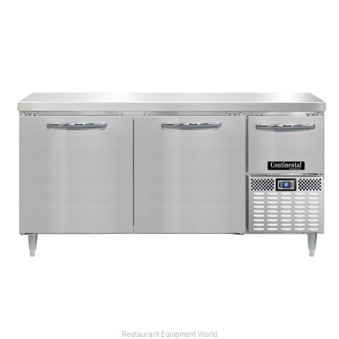 Continental Refrigerator DRA68NSS Refrigerated Counter, Work Top