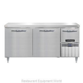 Continental Refrigerator DRA68NSS Refrigerated Counter, Work Top