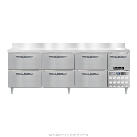 Continental Refrigerator DRA93NSSBS-D Refrigerated Counter, Work Top