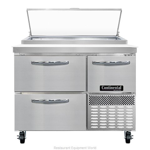 Continental Refrigerator PA43N-D Refrigerated Counter, Pizza Prep Table