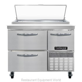 Continental Refrigerator PA43N-D Refrigerated Counter, Pizza Prep Table