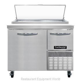 Continental Refrigerator PA43N Refrigerated Counter, Pizza Prep Table