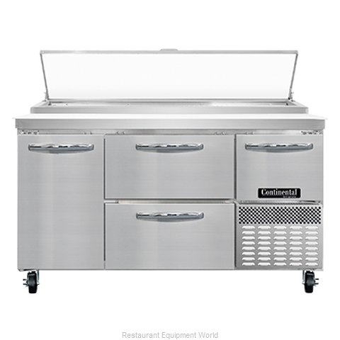 Continental Refrigerator PA60N-D Refrigerated Counter, Pizza Prep Table