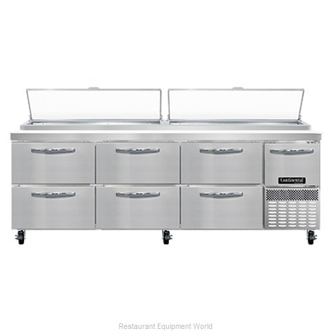 Continental Refrigerator PA93N-D Refrigerated Counter, Pizza Prep Table