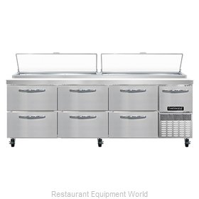 Continental Refrigerator PA93N-D Refrigerated Counter, Pizza Prep Table