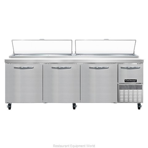 Continental Refrigerator PA93N Refrigerated Counter, Pizza Prep Table