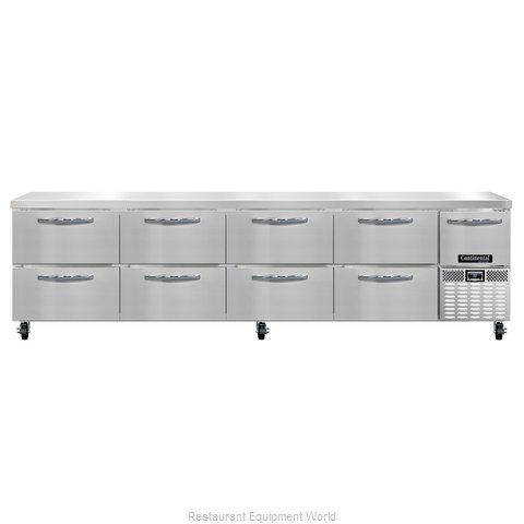 Continental Refrigerator RA118N-D Refrigerated Counter, Work Top