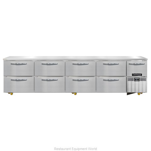 Continental Refrigerator RA118N-U-D Refrigerator, Undercounter, Reach-In