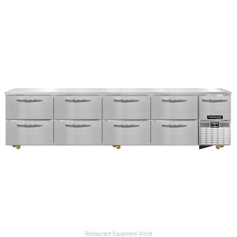 Continental Refrigerator RA118N-U-D Refrigerator, Undercounter, Reach-In