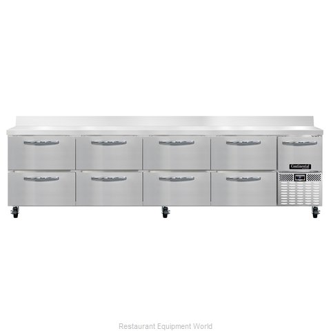 Continental Refrigerator RA118NBS-D Refrigerated Counter, Work Top
