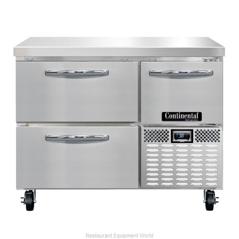 Continental Refrigerator RA43N-D Refrigerated Counter, Work Top (Magnified)