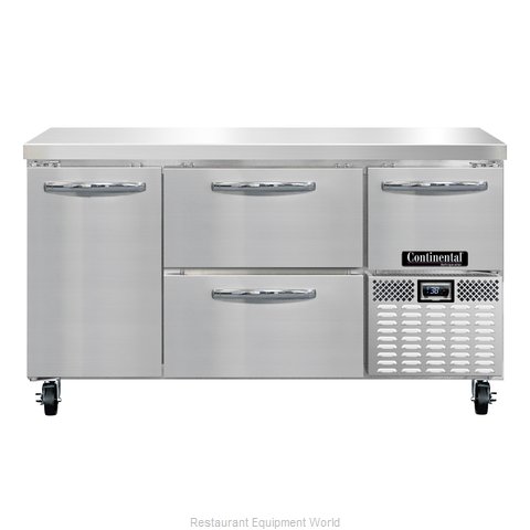 Continental Refrigerator RA60N-D Refrigerated Counter, Work Top (Magnified)