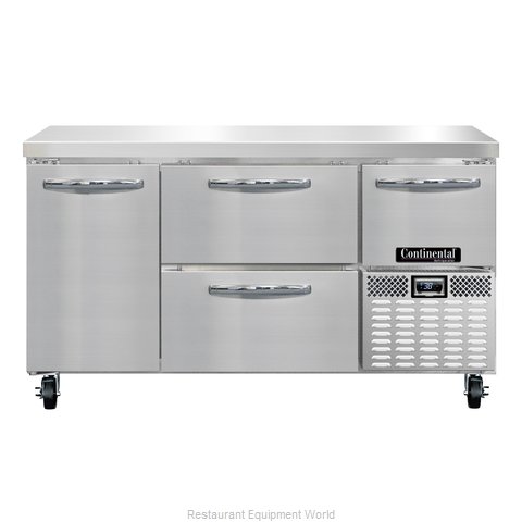 Continental Refrigerator RA60N-D Refrigerated Counter, Work Top