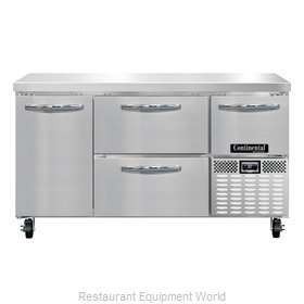 Continental Refrigerator RA60N-D Refrigerated Counter, Work Top