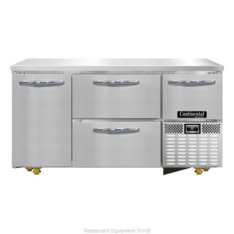 Continental Refrigerator RA60N-U-D Refrigerator, Undercounter, Reach-In