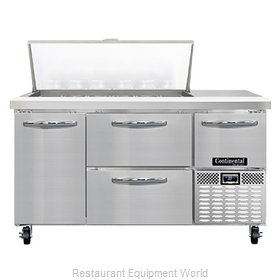 Continental Refrigerator RA60N18M-D Refrigerated Counter, Mega Top Sandwich / Sa