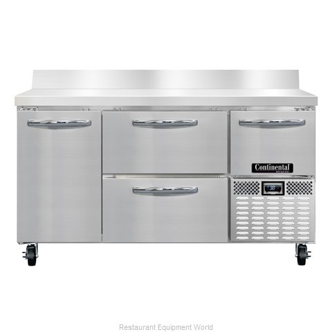 Continental Refrigerator RA60NBS-D Refrigerated Counter, Work Top