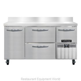 Continental Refrigerator RA60NBS-D Refrigerated Counter, Work Top