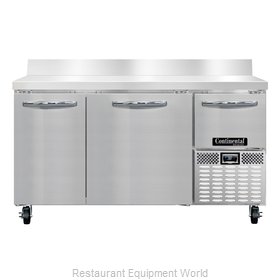 Continental Refrigerator RA60NBS Refrigerated Counter, Work Top