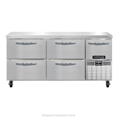 Continental Refrigerator RA68N-D Refrigerated Counter, Work Top