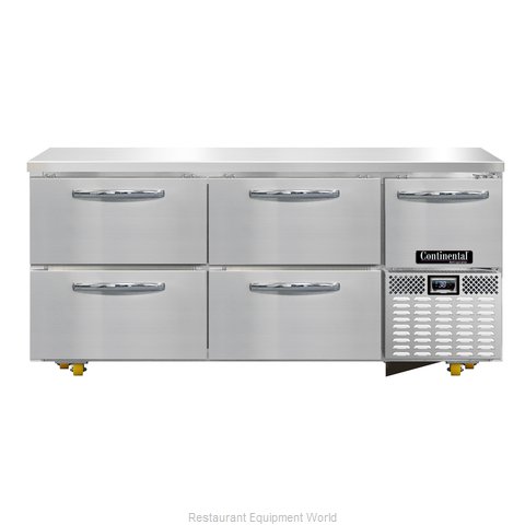 Continental Refrigerator RA68N-U-D Refrigerator, Undercounter, Reach-In