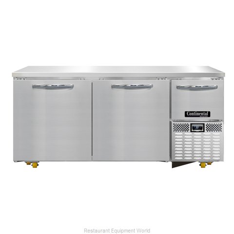Continental Refrigerator RA68N-U Refrigerator, Undercounter, Reach-In