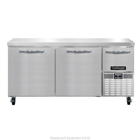 Continental Refrigerator RA68N Refrigerated Counter, Work Top (Magnified)