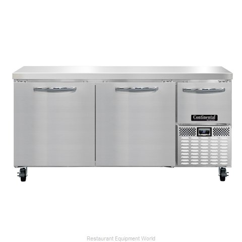 Continental Refrigerator RA68N Refrigerated Counter, Work Top