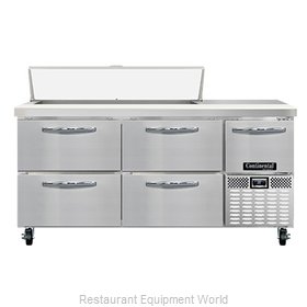 Continental Refrigerator RA68N12-D Refrigerated Counter, Sandwich / Salad Unit