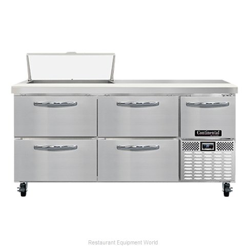 Continental Refrigerator RA68N8-D Refrigerated Counter, Sandwich / Salad Unit