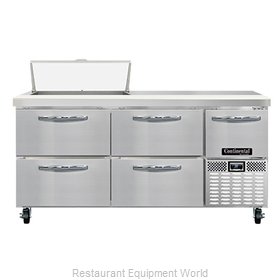 Continental Refrigerator RA68N8-D Refrigerated Counter, Sandwich / Salad Unit