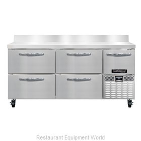 Continental Refrigerator RA68NBS-D Refrigerated Counter, Work Top