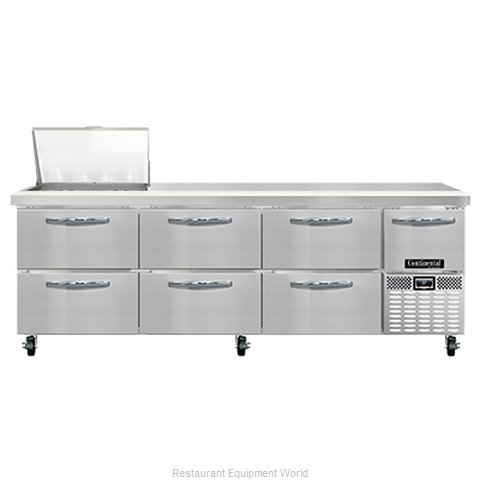 Continental Refrigerator RA93N12M-D Refrigerated Counter, Mega Top Sandwich / Sa