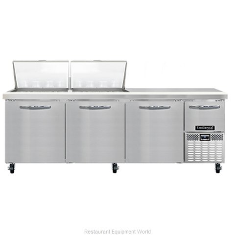 Continental Refrigerator RA93N24M Refrigerated Counter, Mega Top Sandwich / Sala